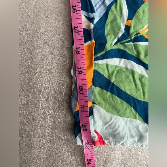 [L] Goa Beachwear By Japna Red Orange Palazzo Jumpsuit wide leg Tropical smock - Picture 4 of 8